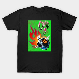 Flying Helmet Eyeball  COVID T-Shirt